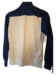 Vorschaubild 2 von Trainingsjacke Herren Gr. L Weiß Blau Sportjacke Polyester