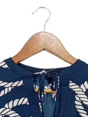 Vorschaubild 4 von Damen Bluse Gr. 36/S Blau Maritim Seil-Muster