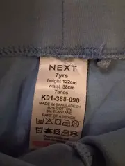 Vorschaubild 2 von Leggings Mädchen Gr. 122 Blau Baumwolle Basic Kinder 7 Jahre