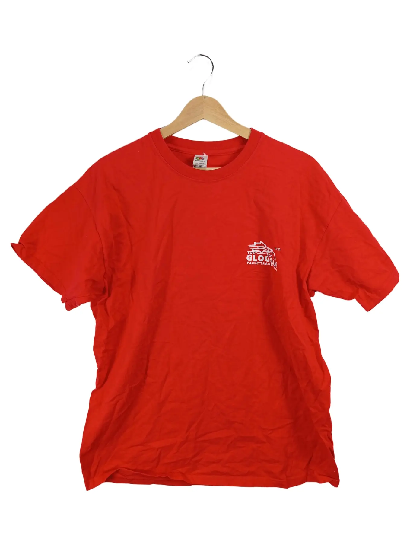 FRUIT OF THE LOOM Herren T-Shirt Glogau Yachttransporte Rot Gr. XL