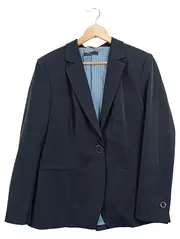 Vorschaubild 1 von Damen Blazer Jacke Business Gr. 42/XL Blau Elegant