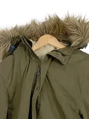 Vorschaubild 3 von Denim Herren Parka Jacke Gr. S Oliv Fellkapuze Winterjacke