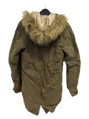 Vorschaubild 2 von Denim Herren Parka Jacke Gr. S Oliv Fellkapuze Winterjacke