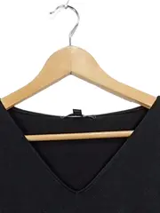Vorschaubild 6 von Damen Peplum Top V-Ausschnitt Schwarz Gr. XS Elegant