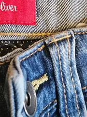 Vorschaubild 5 von Jeans Shorts Kinder Gr. 128 Blau Denim Bermuda