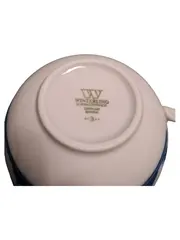 Vorschaubild 2 von Tasse Untertasse Indisch Blau Porzellan Blumen 6.5cm