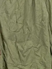 Vorschaubild 3 von Strickjacke Damen Gr. XS Grün Casual Baumwolle Leinen Viskose