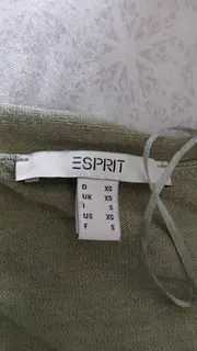 Vorschaubild 5 von Strickjacke Damen Gr. XS Grün Casual Baumwolle Leinen Viskose