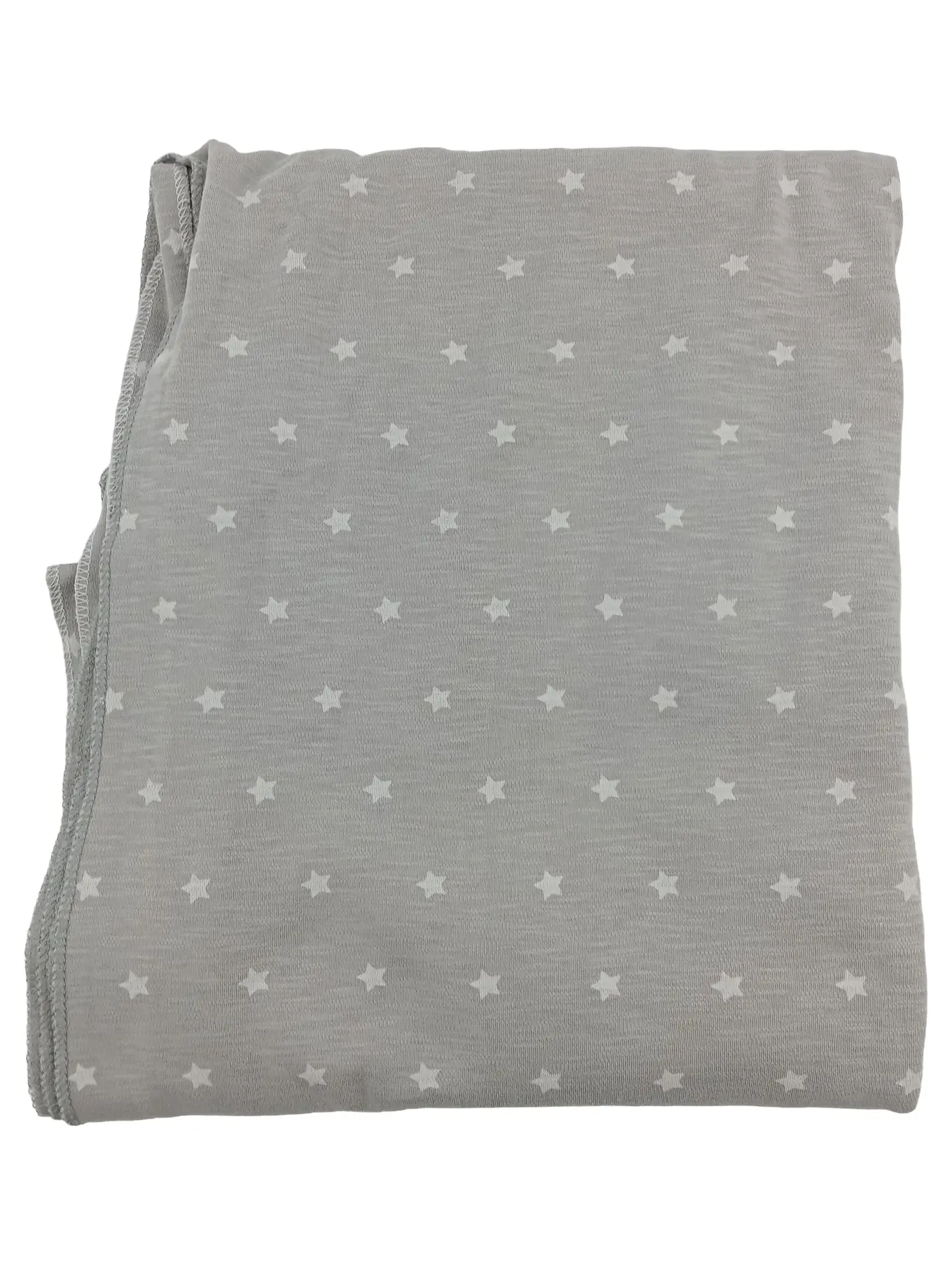 MANDUCA Babydecke Grau Sterne Baumwolle Kuscheldecke Einschlagdecke