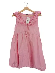 Vorschaubild 1 von Damen Sommerkleid Rosa Rüschen Baumwolle Gr. 38;M