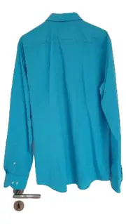 Vorschaubild 3 von Selection Business Hemd Herren Gr. 43 Türkis Langarm Fitted