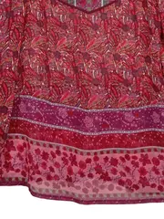 Vorschaubild 5 von Damen Bluse Tunika Ethno Boho Muster Rot Gr. L