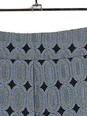Vorschaubild 4 von Damen Shorts Kurze Hose Gr. 42 Blau Geometrisch Stoffhose Sommer