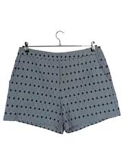 Vorschaubild 1 von Damen Shorts Kurze Hose Gr. 42 Blau Geometrisch Stoffhose Sommer