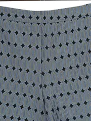 Vorschaubild 2 von Damen Shorts Kurze Hose Gr. 42 Blau Geometrisch Stoffhose Sommer