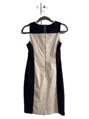 Vorschaubild 3 von Damen Businesskleid Bleistiftkleid Gr. 36/S Navy Weiß