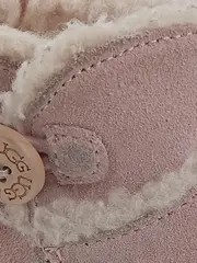 Vorschaubild 2 von Babyschuhe Mädchen Stiefel Gr. 18 Rosa Wildleder Fellbesatz Komfortabel