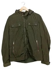 Vorschaubild 1 von Herren Outdoorjacke Gr. 50/L Oliv mit Kapuze Reißverschluss