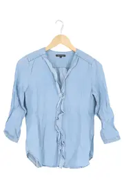 Vorschaubild 1 von MARC O POLO Damen Bluse Gr. 32/XXS Blau Casual Rüschen Viskose