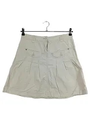 Vorschaubild 1 von A-Linienrock Damen Gr. 38 Beige Baumwolle Casual Rock