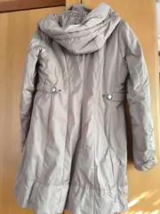 Vorschaubild 2 von Damen Übergangsmantel Beige Gr. 36/S Casual Kapuze Polyester