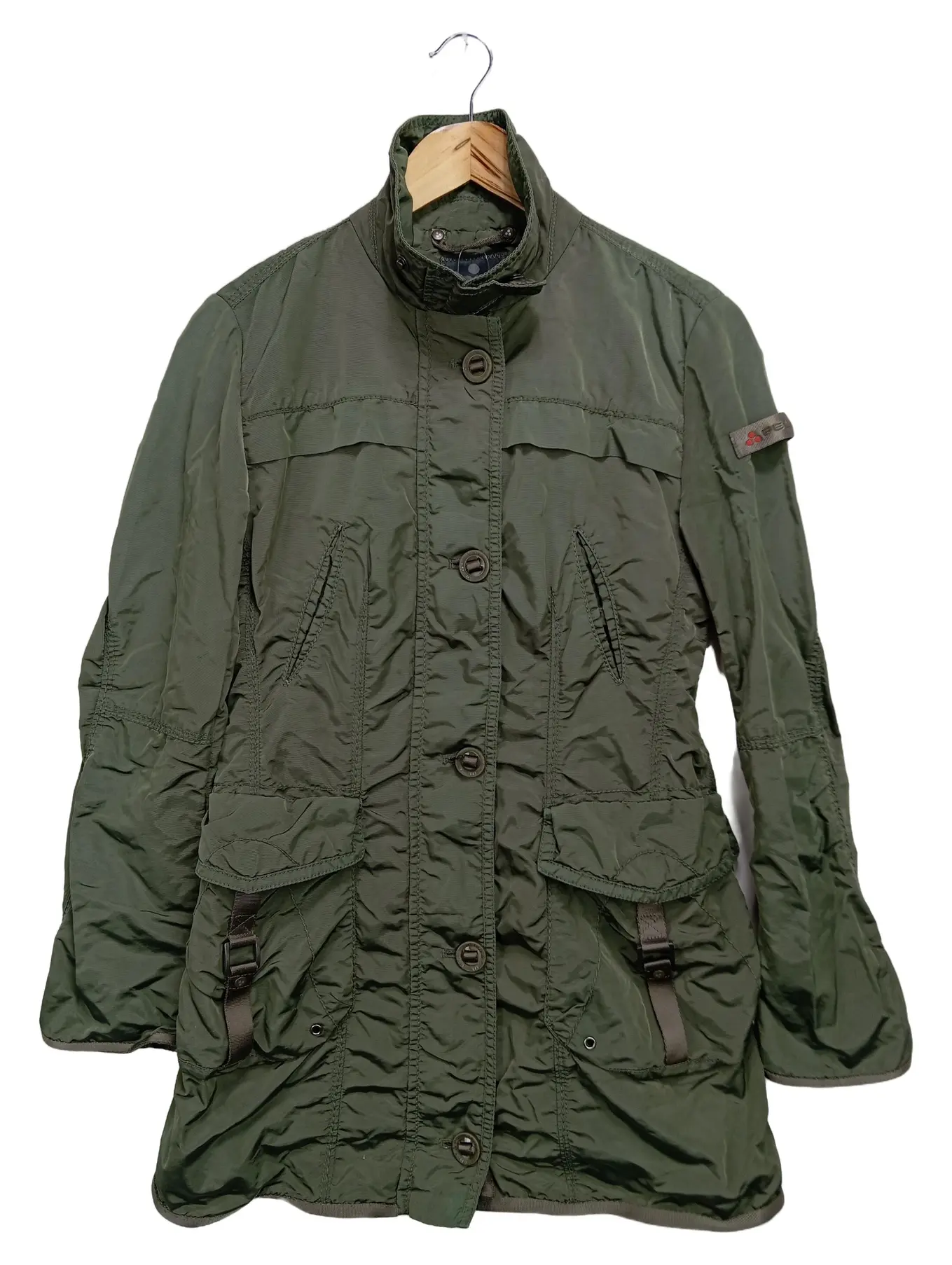 PEUTEREY Damen Outdoorjacke Gr. 44/L Grün Streetwear Vintage