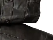 Vorschaubild 4 von Lederjacke Damen Braun L 40 Echtleder Casual Freizeit Herbst Winter