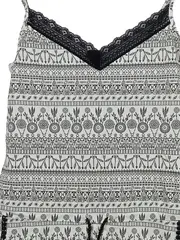 Vorschaubild 3 von Damen Nachthemd Playsuit Ethno Spitze Gr. 38;M Weiß