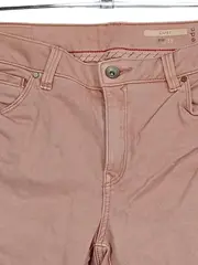 Vorschaubild 3 von Damen Capri Hose Rosa Gr. 38 Baumwolle Casual Stretch