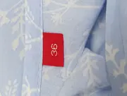 Vorschaubild 4 von Damen Bluse Gr. 36/S Blau Florales Muster Elegant Viskose