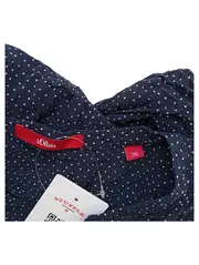 Vorschaubild 3 von Damen Bluse 3/4 Arm Punkte Blau Gr. 36/S Viskose Elegant