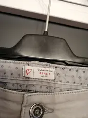 Vorschaubild 4 von Damen Stoffhose Chino Gr. 38 Grau Baumwolle Casual