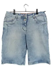 Vorschaubild 1 von Cecil Damen Jeans Shorts Blau Gr. 30 Casual
