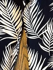 Vorschaubild 8 von Damen Stoffhose Gr. 40 Casual Mehrfarbig Palmenmuster