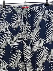 Vorschaubild 2 von Damen Stoffhose Gr. 40 Casual Mehrfarbig Palmenmuster