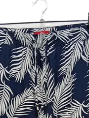 Vorschaubild 3 von Damen Stoffhose Gr. 40 Casual Mehrfarbig Palmenmuster