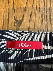 Vorschaubild 10 von Damen Stoffhose Gr. 40 Casual Mehrfarbig Palmenmuster