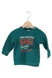 Vorschaubild 1 von Kinder Pullover Gr. 68 Grün Sweatshirt Casual Schriftzug