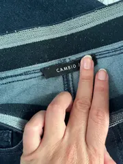 Vorschaubild 6 von Damen Jeans Slim Fit Hose Blau Gr. W24 L30 Rippstrick Casual