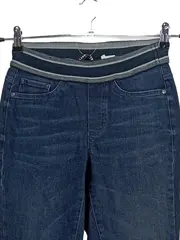 Vorschaubild 3 von Damen Jeans Slim Fit Hose Blau Gr. W24 L30 Rippstrick Casual