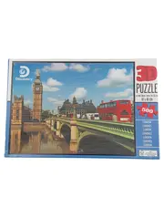 Vorschaubild 1 von 3D Puzzle Big Ben London 500 Teile Kinder ab 6 Jahren Doppeldeckerbus