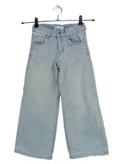 Vorschaubild 1 von Kinder Jeans Wide Leg Hellblau Gr. 116 Weites Bein Mädchen