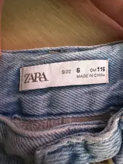 Vorschaubild 3 von Kinder Jeans Wide Leg Hellblau Gr. 116 Weites Bein Mädchen