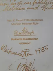 Vorschaubild 4 von Sammelteller Weihnachten 1985 Krippe Porzellan Mehrfarbig 28cm