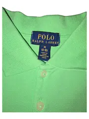 Vorschaubild 4 von Kinder Poloshirt Gr. 134 Grün Baumwolle Kurzarm