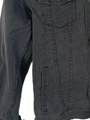 Vorschaubild 4 von Herren Jeansjacke Grau Gr. M Casual Baumwolle Elasthan