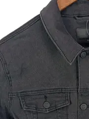 Vorschaubild 3 von Herren Jeansjacke Grau Gr. M Casual Baumwolle Elasthan