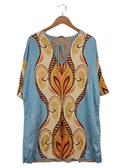 Vorschaubild 1 von Damen Strickpullover S Mehrfarbig Bohemian Print Viskose