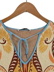 Vorschaubild 4 von Damen Strickpullover S Mehrfarbig Bohemian Print Viskose