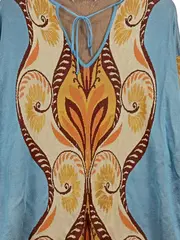 Vorschaubild 3 von Damen Strickpullover S Mehrfarbig Bohemian Print Viskose